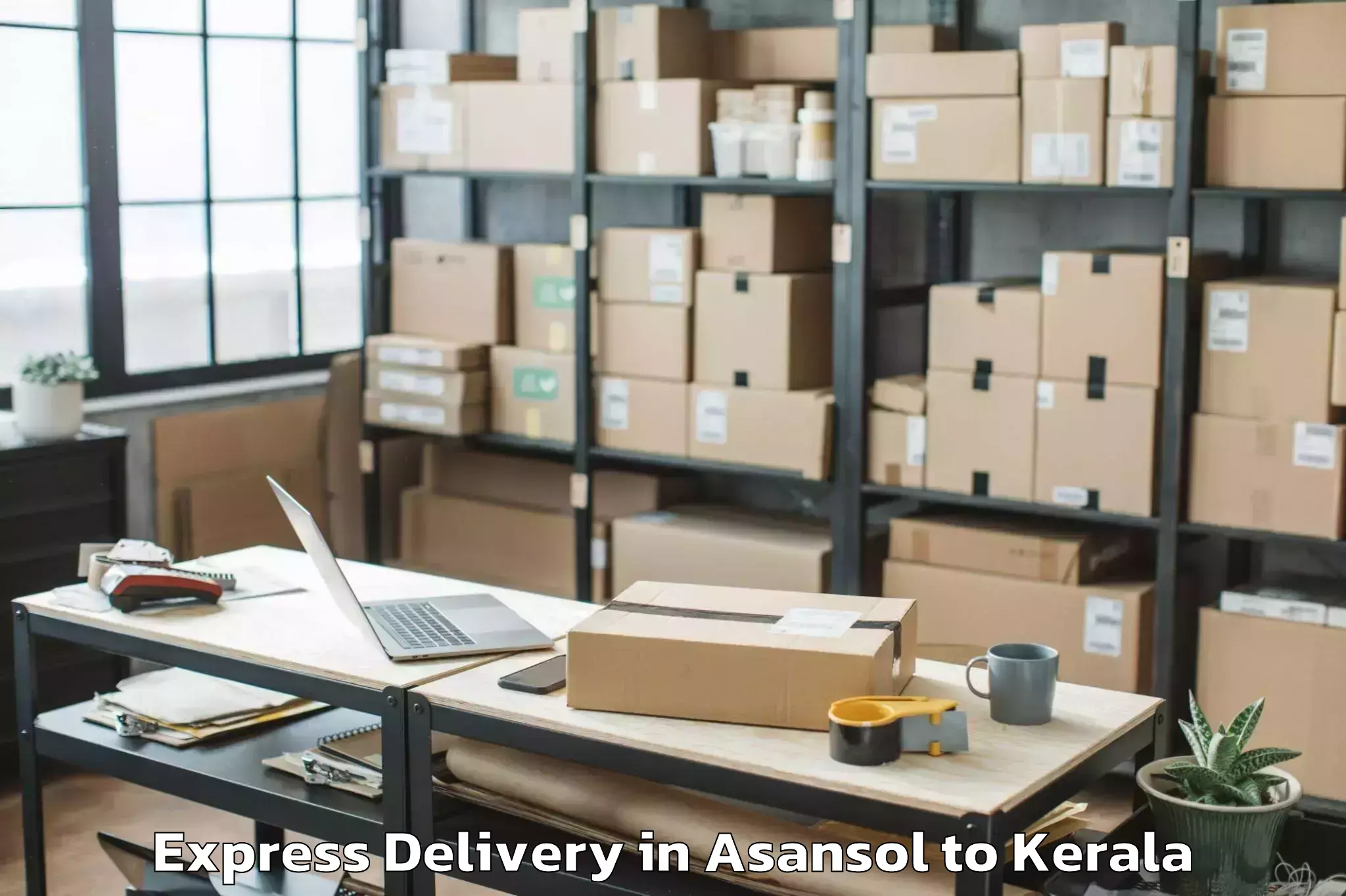 Reliable Asansol to Kannur Airport Cnn New Express Delivery